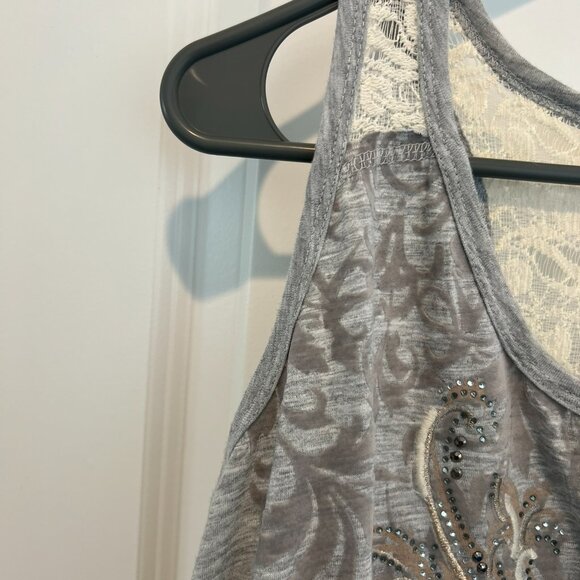 Maurices Embellished Lace Back Tank - Picture 4 of 7